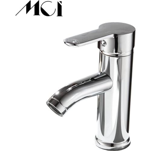 Mci bathroom countertop faucet chrome-plated basin faucet classic single handle single hole hot and cold water faucet D097