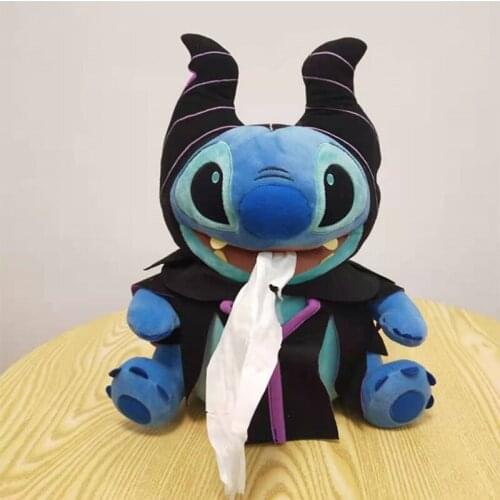32cm Lilo & Stitch Stuffed Toys Storage Box Cartoon Anime Plush Toys For Children Plush Disney Birthday Christmas Gift Toys