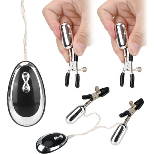 Sex Toys for Women Couple Breast Massage 20 Frequency Nipple Clamps Clitoral Clip Nipple Clitoral Stimulation Nipple Vibrator