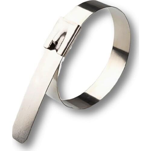 Cable Tie Multi-Purpose Locking Cable Metal Tie 4.6mm Stainless Steel Cable Twist Tie Lock Metal Zip-Exhaust Wrap Coated 100pcs