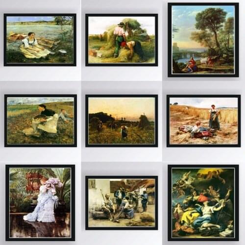 Classical Art Canvas Oil Painting Unframed Poster Canvas Print Painting Wall Art Living Room Home Decoration