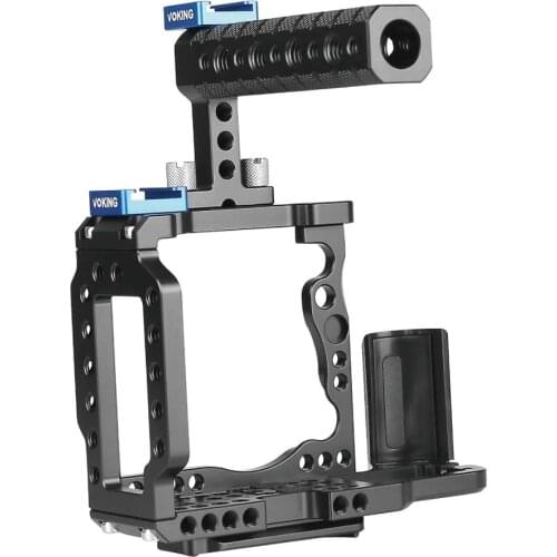 Voking VK-XT2K Aluminum Alloy Camera Video Cage & Top Handle with Detachable Quick Release Plate for Fujifilm X-T2