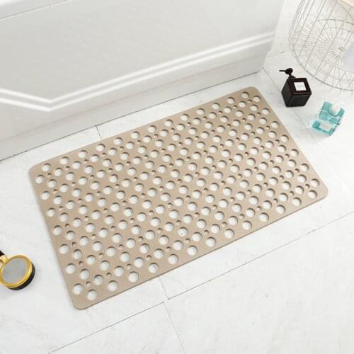 Anti-slip Mat Foot Massage Shower Rug Flexible Bending Non-slip Household Bathroom Hotel Toilet 53X53CM Hydrophobic Pad Carpet