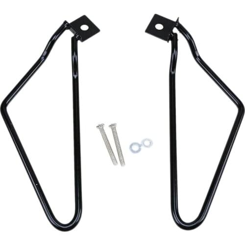 2Pcs Motorcycle Black Saddle Bag Support Rod Mounting Bracket for Sportster Xl 883 1200Travel Bag Bracket