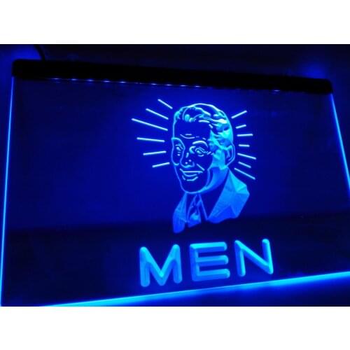 LK112- MEN Toilet Vintage Display Decor LED Neon Light Sign home decor crafts