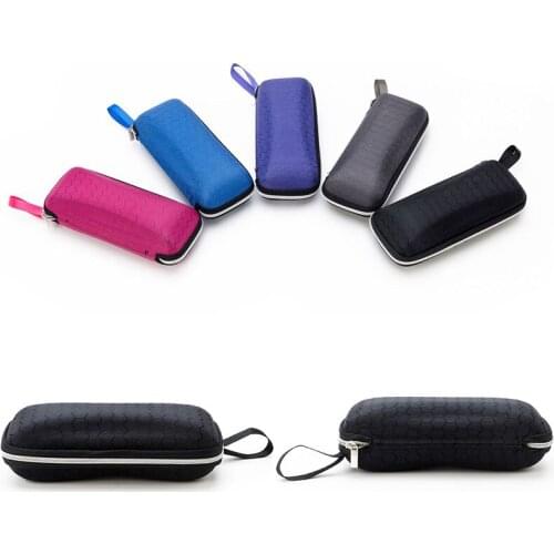 Fashion Newly Protable Rectangle Zipper Sunglasses Hard EyeGlasses Case Protector Box Eyewear Cases Bags