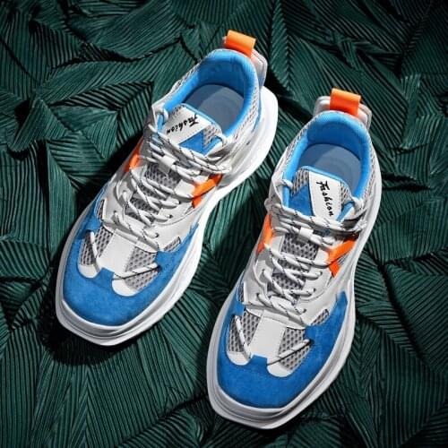 2021 Mesh Air Men Sneakres Casual Shoes For Man MIxed Color Chunky Men Walking Platform Sneakers hombres zapatos