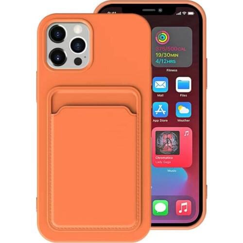 Soft Silicone Phone Case For iPhone 12 11 Pro Max 12 Mini XS Max XR X 8 7 6s 6 Plus SE 2020 Cover Wallet Card Slot Case