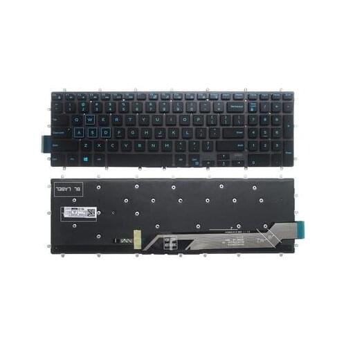 NW For DELL G3 3590 G5 5590 G7 7590 G7 7790 Keyboard with Backlit No Frame US