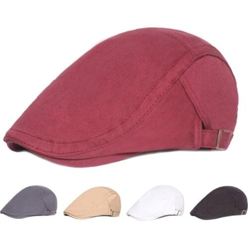 2021 Wholesale Fashion Cap Newsboy Beret Hat Autumn And Winter Hats For Women Men British Style Unisex Vintage Caps