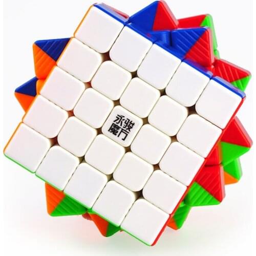 Original YJ V2M 5x5x5 magnetic magic cubes magnet cube Stickerless/Black puzzle magic cube educational toys for children toys