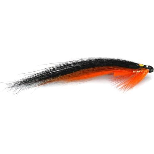 Posh Sunray Orange Salmon Fly Sea Trout Flies Plastic Tubes (8-pack)