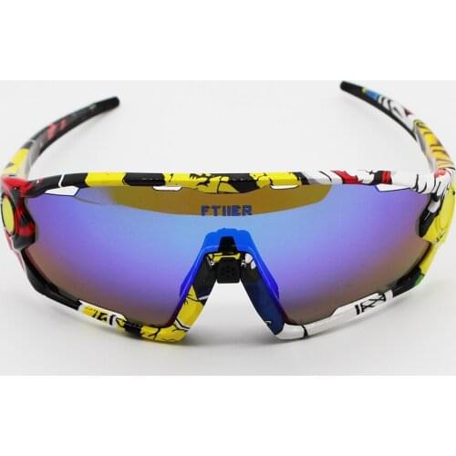 Cycling Glasses Polarized 5 Lens Cycling Mirror Sunglasses UV400 MTB Bike Bicycle Riding Goggles TR90 Cycling Sport Eyewear