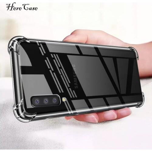 Shockproof TPU Case For Samsung A50 A70 A40 A30 A20 A10 Transparent Case For Samsung Note 10 9 8 Galaxy S10 S9 S8 Plus M30