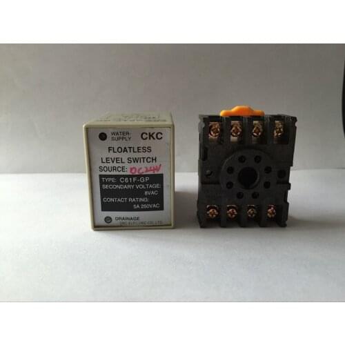 C61F-GP DC 24V level relay C61F - GP water level controller switch pump automatically switches with base