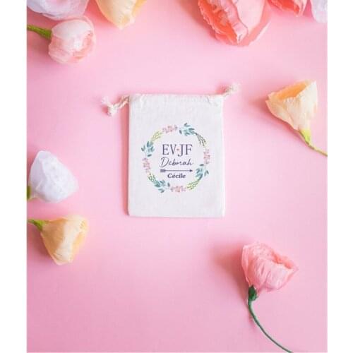 10pcs Hangover Kit Bags custom Bachelorette party gift bag Cotton Gift First Aid Wedding Favor Holder Bag Event Party Supplies