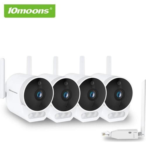 10moons Camera Kit 1080P IP Camera Wi-Fi Wireless Home Security Camera Mini Network Night Vision CCTV 1920*1080 Camera