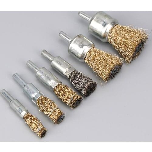 12pcs Rotary Tool Wire Wheel Brush Stainless Steel Wire Brush Wheel Accessories