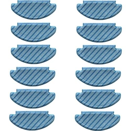 12PCS Mop Cloths Cleaning Cloths for Ecovacs Deebot T8 Vacuum Cleaner Accessories Mop Floor Cleaning Replacement Cloth