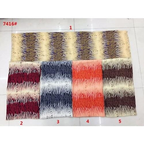145cm width printed soft chiffon fabric Geometry pattern for scarf and headband LS-J7416
