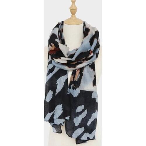 2021 Fashion Women Leopard Printed Cotton Scarf Printed Scarf 10pcs/lot