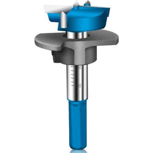 35mm Tungsten Steel Woodworking Hole Drill Bit Wood Drilling Hole Opener Adjustable Positioning J8