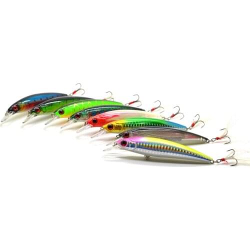 8Pcs minnow fishing lures 13.5g 11cm 8 colors Vibration Bait Swimbait Pesca Wobbler Lure Fishing Tackle