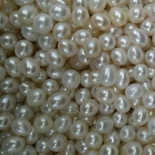 AAA Lots 20 pcs 9.5-10.5mm drop freshwater pearl half drilled