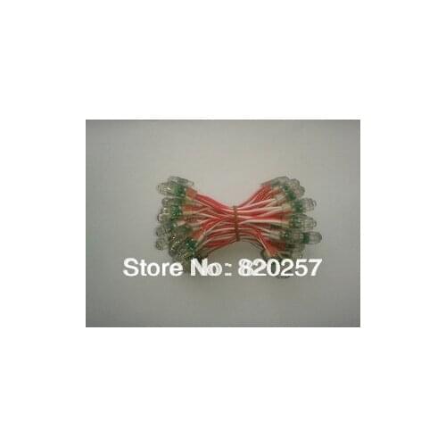 Free shipping 100pcs lot 12mm red color led pixel module IP66 DC5V input 0.1W