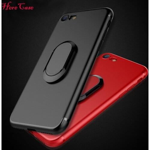 Phone Cases for iphone X XR 8 7 6 6s Plus S8 Magnet Car Holder Stand Cover Shockproof Armor Magnetic Finger Ring kickstand