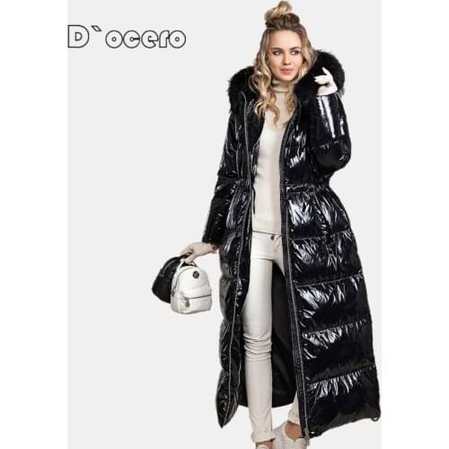 D`ocero Women's Down Jackets With Fur