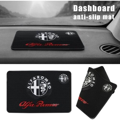 Car Dashboard Phone Holder Anti-Slip PVC Mat Auto Non-Slip Sticky Gel Pad For Alfa Romeo giulia stelvio giulietta GT 159 147 156