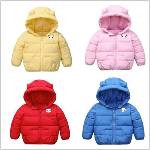 2022 Autumn Winter Hooded Children Down Jackets for Girls and Boy Solid Color Warm Kids Down Coats for Boys Outerwear Clothes