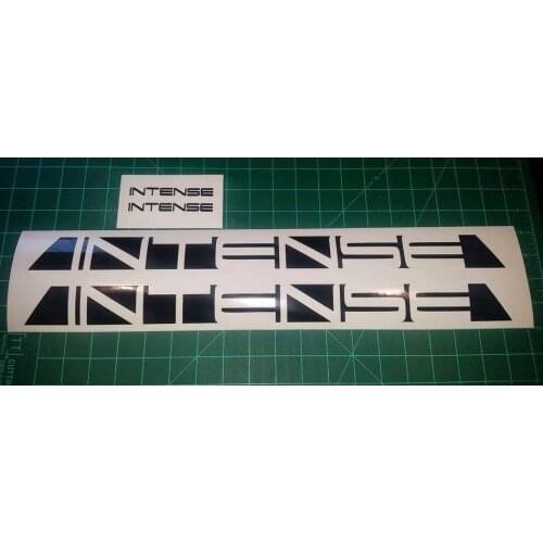 For 2Pcs Intense Bike Decals Stickers Set 2 DH MTB TR Freeride Dirt Car Styling