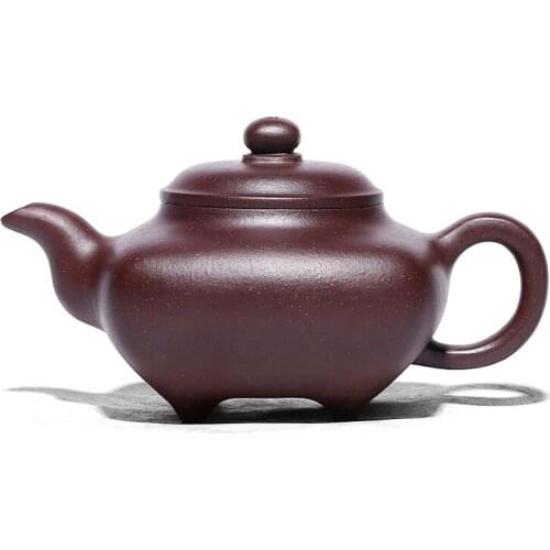 Purple Clay Furnace Pot Zisha Teapot Yixing Handmade Kung-fu Teaware Purple Drinkware For Puer Green Black Chinese Tea