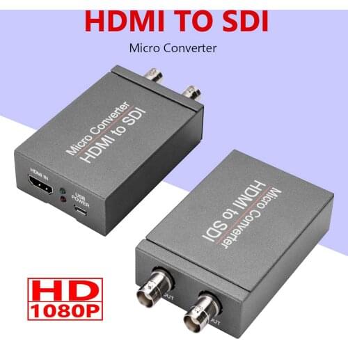Brand New HD 1080P HDMI-compatible to 2 SDI Converter HDMI-compatible to 3G-SDI/HD-SDI Broadcast Level HD Adapter for Camera