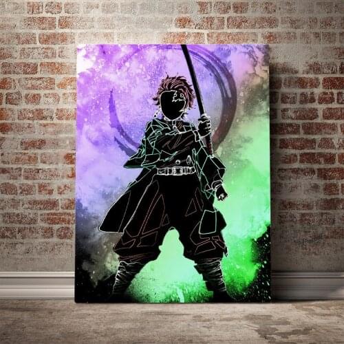 Canvas HD Prints Demon Slayer Kimetsu No Yaiba Poster Wall Art Home Decoration Japan Anime Painting Modular Pictures Living Room