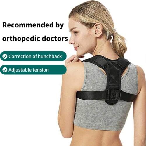 KLASASV Adjustable Posture Corrector Braces Supports Back Straightener Clavicle Spine Back Shoulder Lumbar Posture Correction