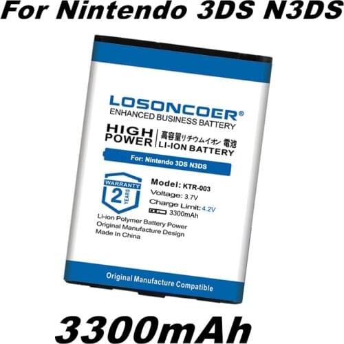 KTR-003 CTR-003 2300-3300mAh Battery For New Nintendo 3DS N3DS For Nintendo 2DS 3DS N3DS Battery