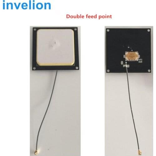 2dbi short range small uhf rfid ceramic antenna dimension 45*45mm RHCP micro SMA/ipex connector for embedded systems