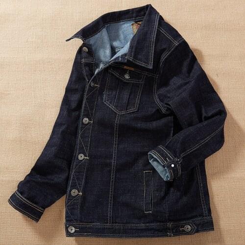 2019 mens outwear cowboy jackets clothing Large size jacket coat male button casual blue denim jacket Plus Size M-8XL