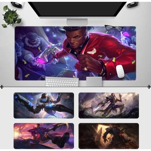 Wholesale Lucian League of Legends Mouse Pad PC Laptop Gamer Mousepad Anime Antislip Mat Keyboard Desk Mat For Overwatch/CS GO