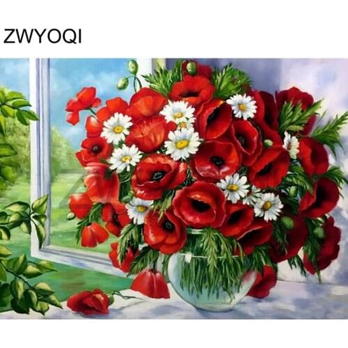 Full Round Diamond mosaic Rose daisy flower 5DDIY Diamond embroidery Cross stitch Full Square Diamond painting Rose daisy flower