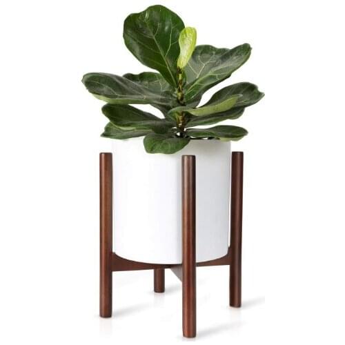 Simple Flower Stand Solid Wood Balcony Desktop Indoor Flower Pot Bracket