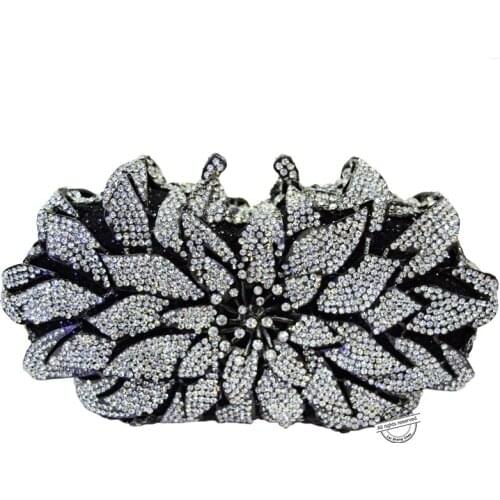 Luxury Rhinestone clutch bag crystal handbags party purse wedding bag pochette Fashion square Cocktail party purse 88300