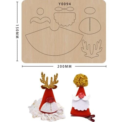 Christmas hat scrapbook wooden mold leather mold die-cut handmade crafts
