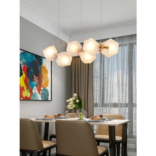 Modern design pendant light glass chanderlier E14 gold chanderlier gold pendant hanging lamp house lighting project lighting