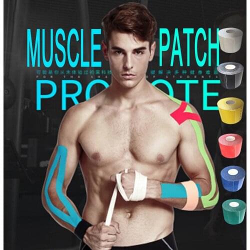 Muscle Patch Sport Self Adhesive Elastic Bandage Wrap Tape 5cmx5m Elastoplast For Knee Support Pads Finger Ankle Palm Shoulder