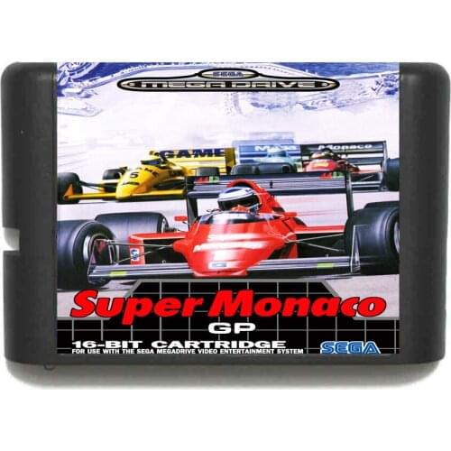 Super Monaco GP (Grand Prix) 16 bit MD Game Card For Sega Mega Drive For Genesis