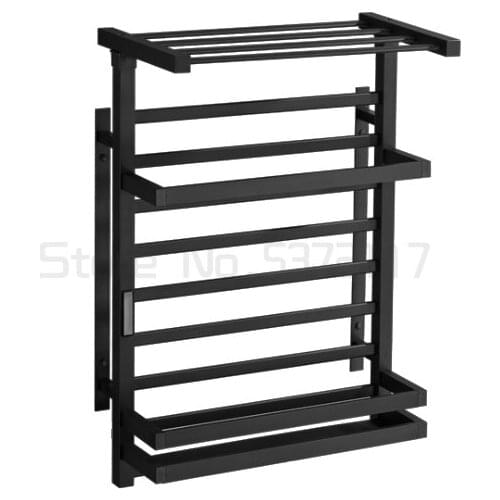 Electric towel rack drying rack carbon fiber household toilet heating towel rack storage rack